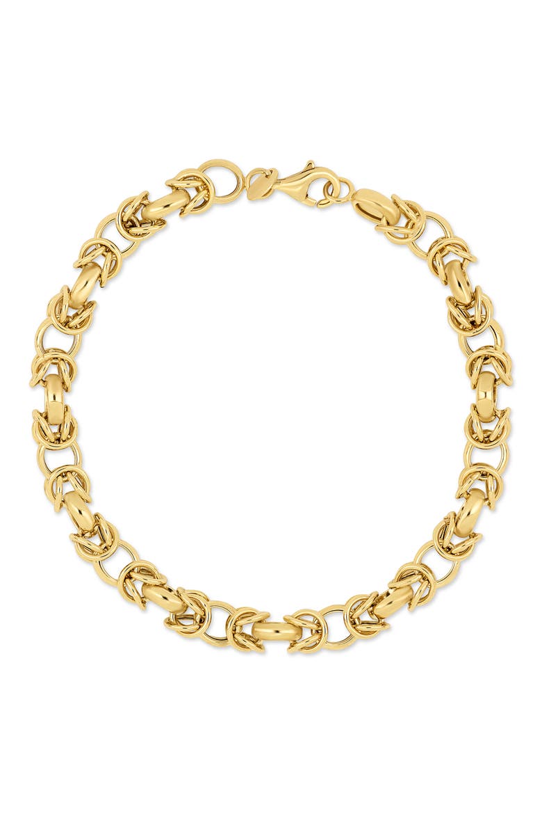 14K Gold Interwoven Chain Bracelet (Online Trunk Show), Main, color, 14K YELLOW GOLD