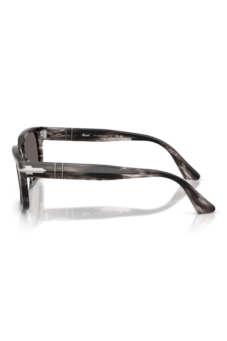 53mm Rectangular Sunglasses, Alternate, color, STRIPED BLACK / GREY