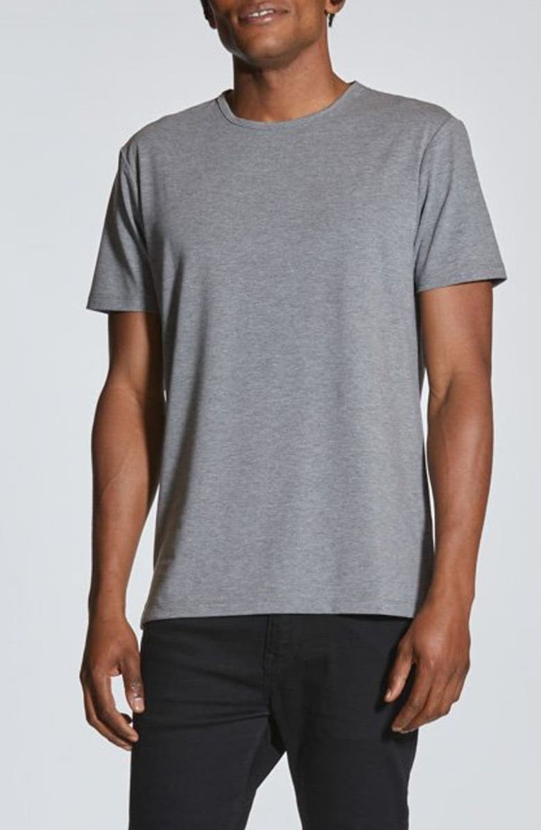 Cuts AO Split Hem T-Shirt, Alternate, color, Heather Grey