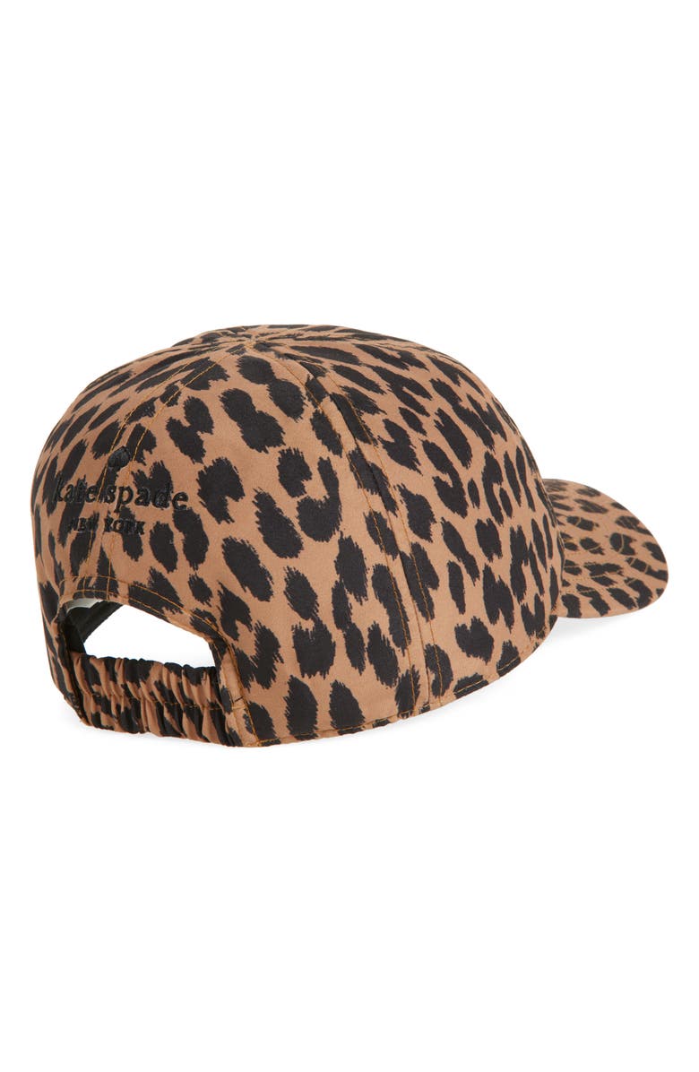 Kate Spade New York leopard baseball cap, Alternate, color,