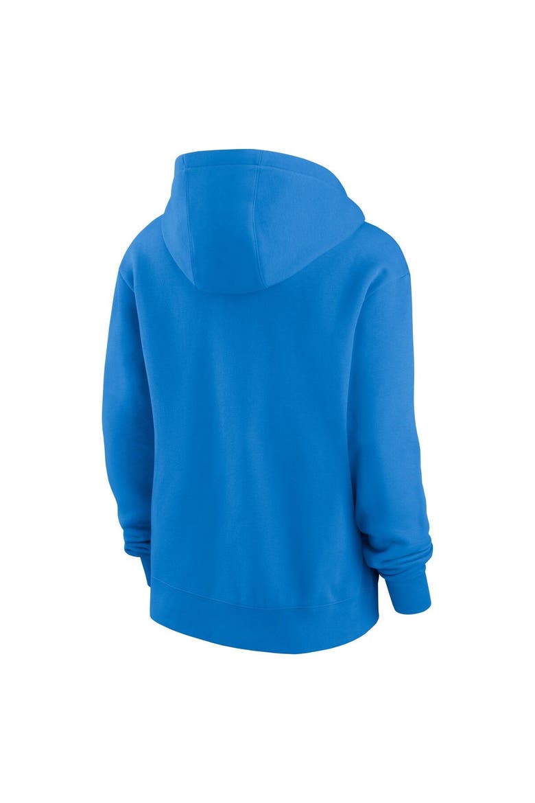 Women's Nike Powder Blue Los Angeles Chargers Wordmark Club Fleece Pullover Hoodie, Alternate, color, Powder Blue