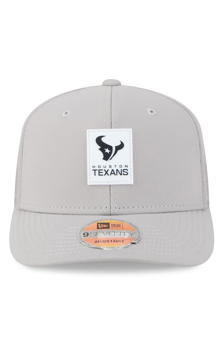 New Era Men's New Era Gray Houston Texans 2025 Sideline 9SEVENTY Adjustable Trucker Hat, Alternate, color, Gray