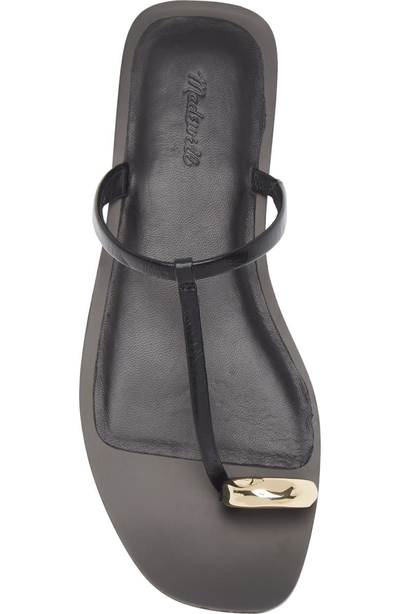 Madewell Toe Loop Sandal, Alternate, color, True Black