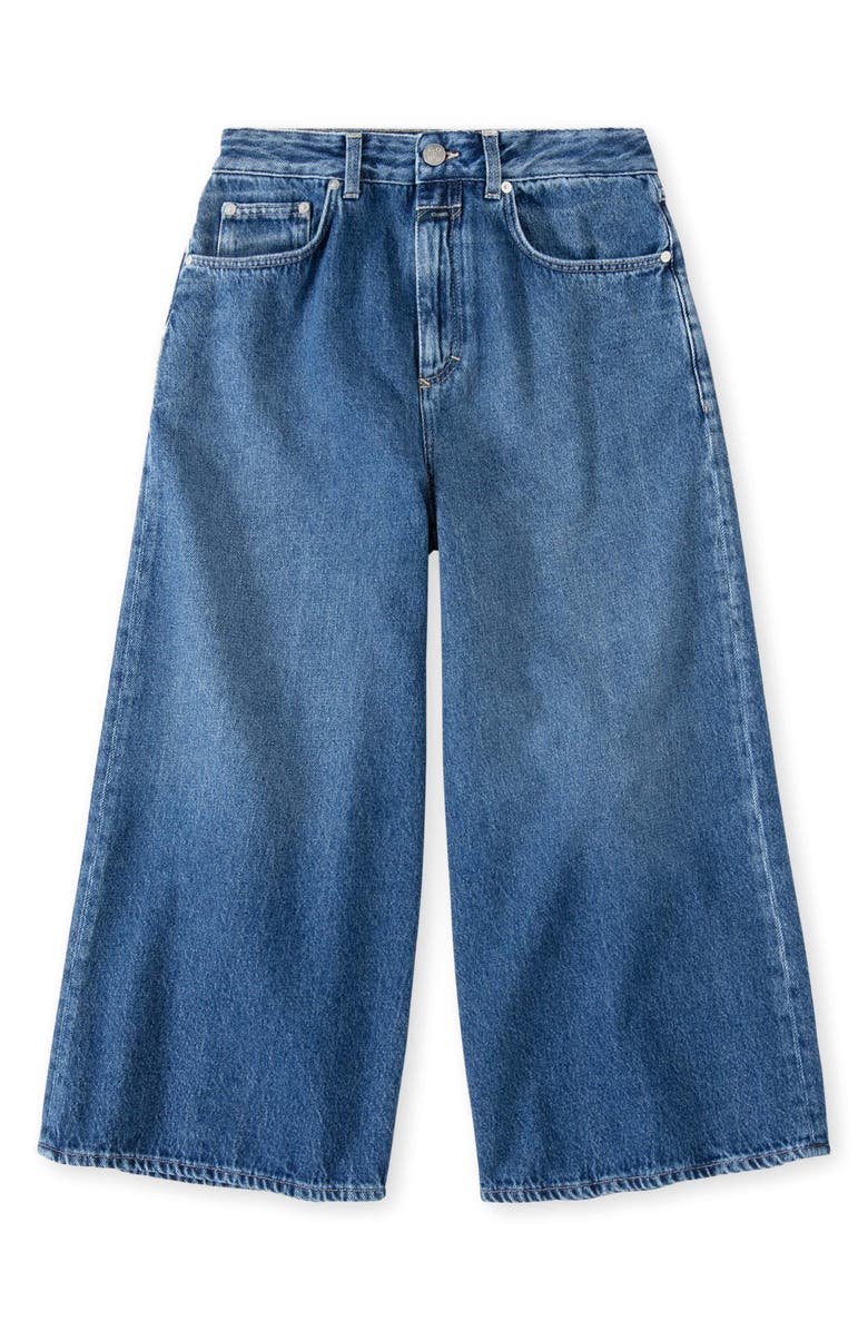 Closed Lyna Crop Wide Leg Jeans, Alternate, color, Dark Blue