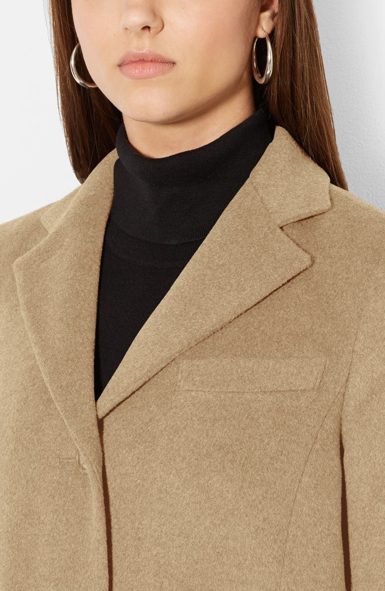 Lauren Ralph Lauren Wool Blend Reefer, Alternate, color, Camel
