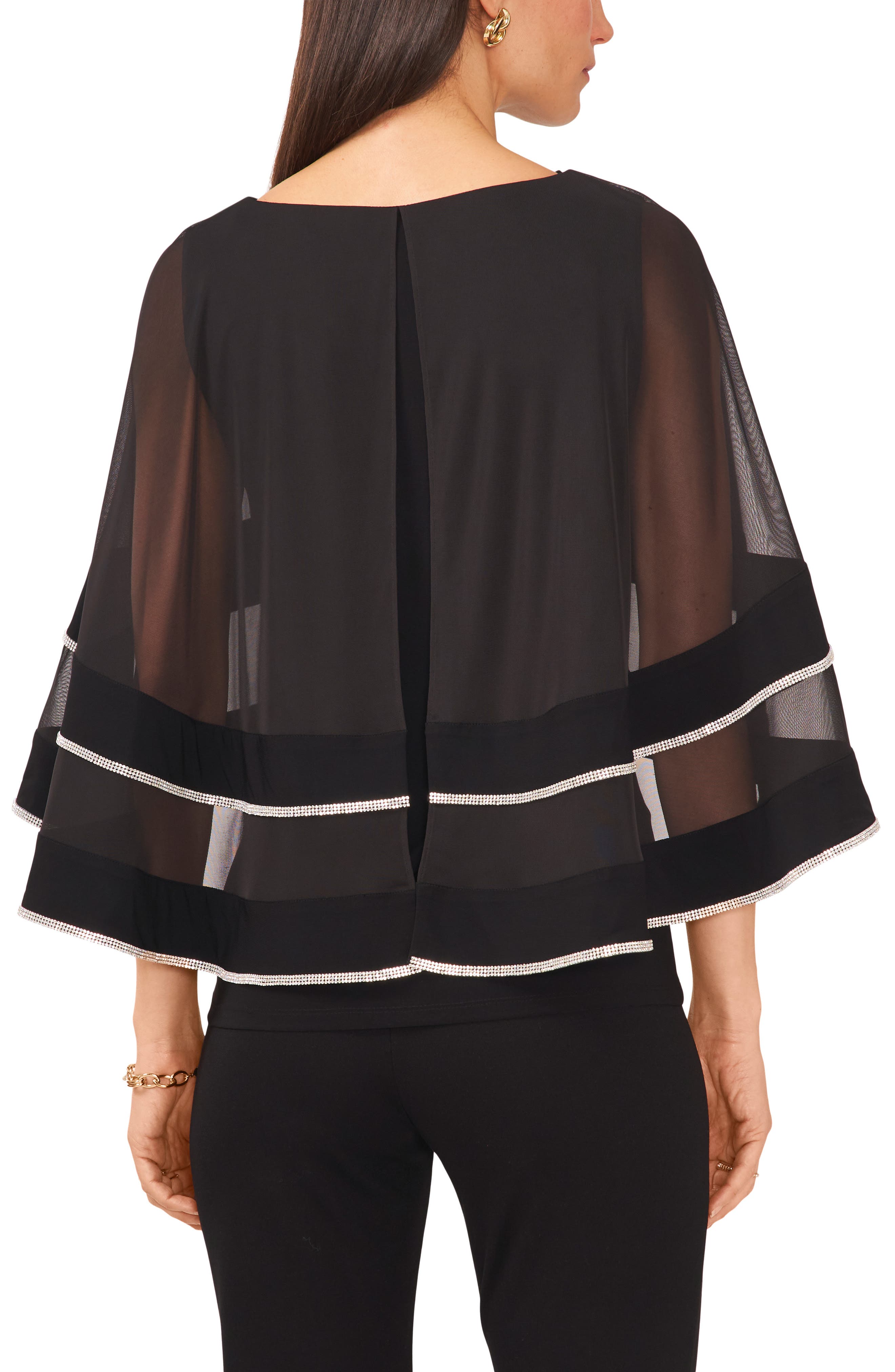 Illusion Cape Blouse - image 2
