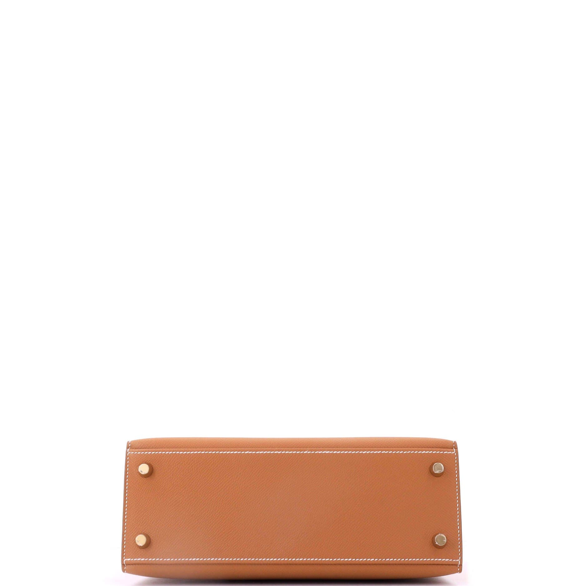 Kelly Handbag Brown Epsom with Gold Hardware 25, Alternate, color, Metallic Gold