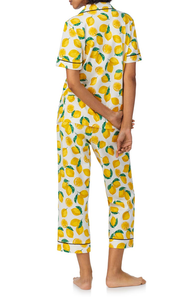 BedHead Pajamas Print Crop Stretch Jersey Pajamas, Alternate, color, Main Squeeze