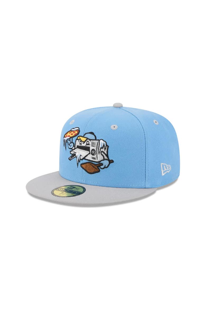 Men's New Era  Light Blue Wisconsin Timber Rattlers Theme Nights 59FIFTY Fitted Hat, Main, color, Light Blue