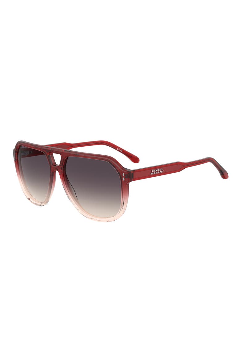 60mm Pilot Sunglasses, Alternate, color, 02OO-3X