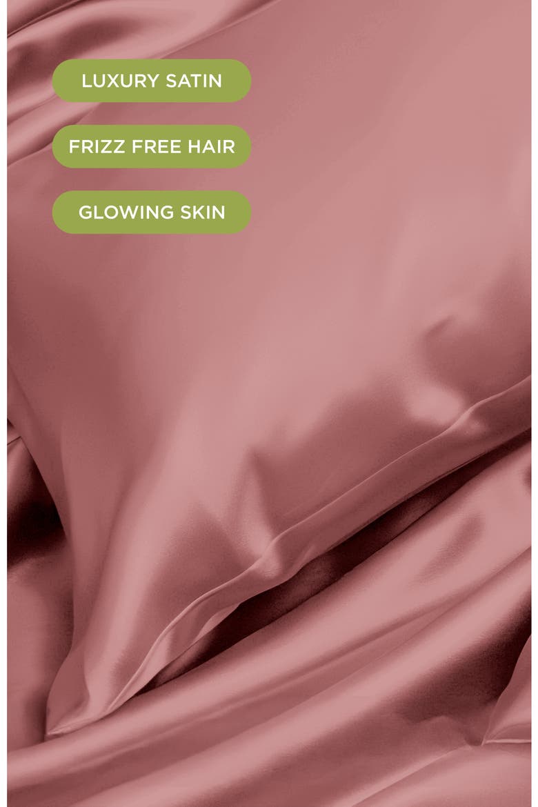 Satin Pillowcase, Alternate, color, BLUSH