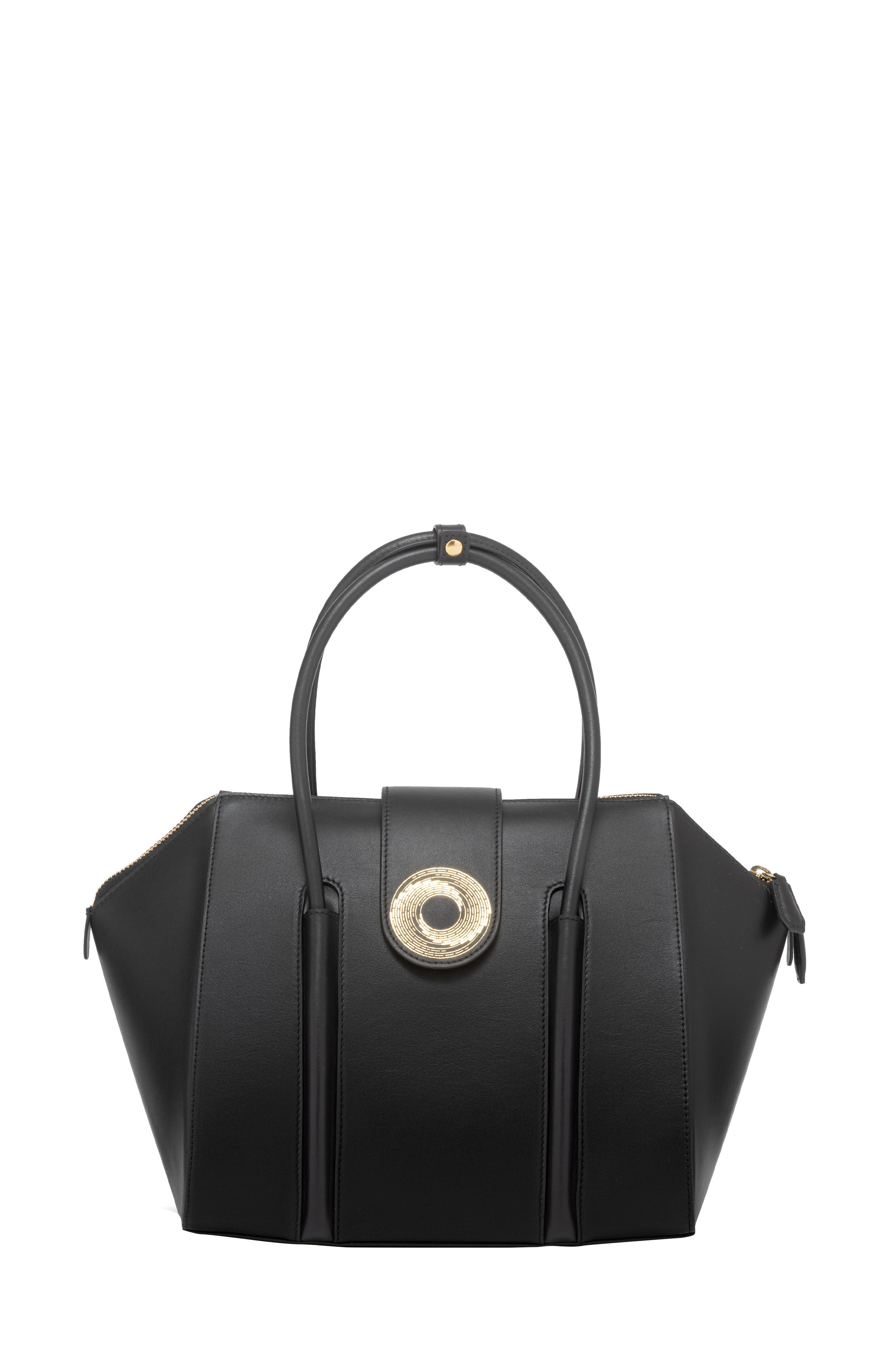 Aranyani La Donna Top Handle 10, Main, color, Obsidian