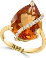 EFFY 14K Yellow Gold Golden Fire Citrine Ring