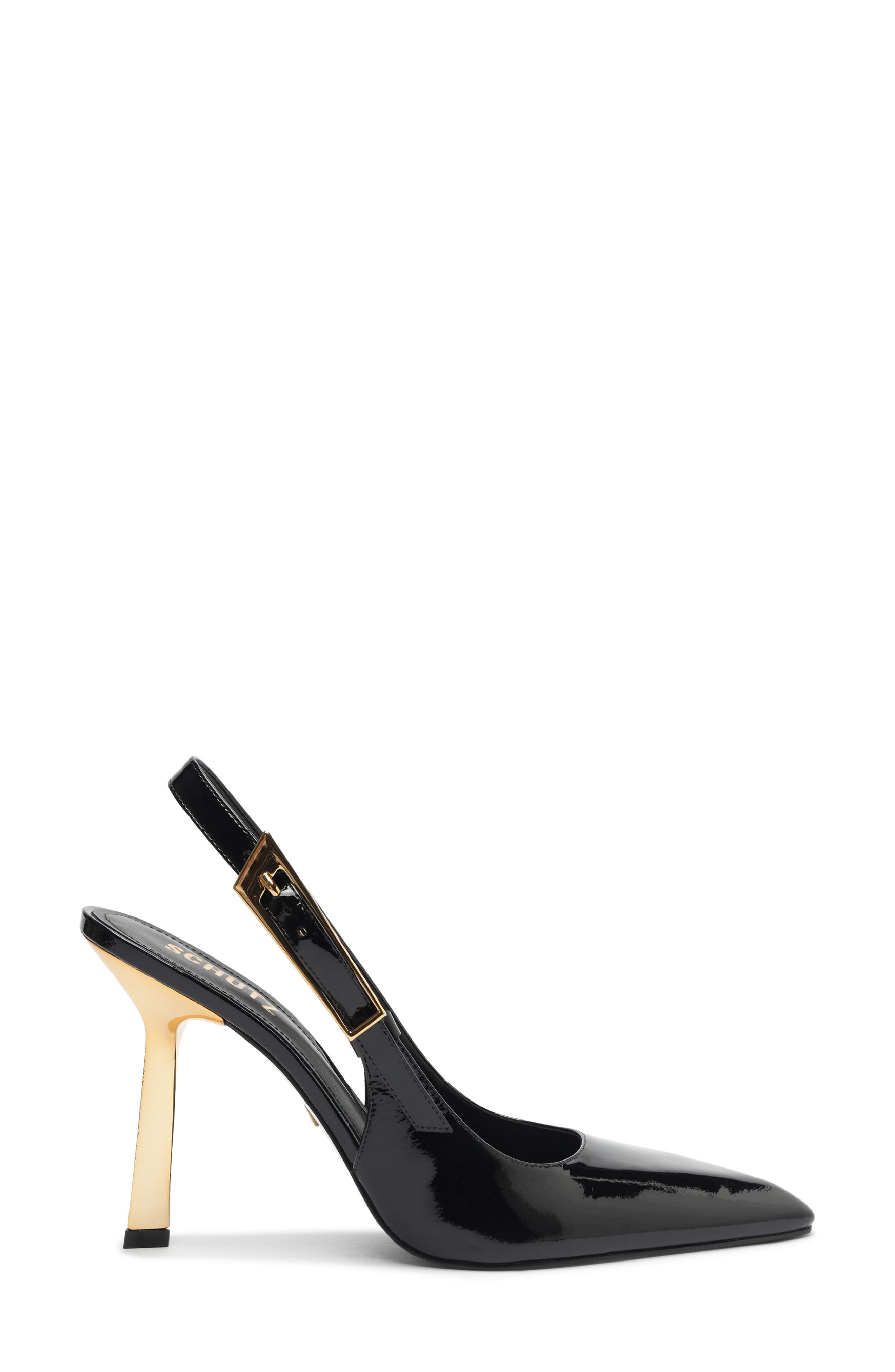 Schutz Ciara Slingback Pointed Toe Pump, Alternate, color, Black