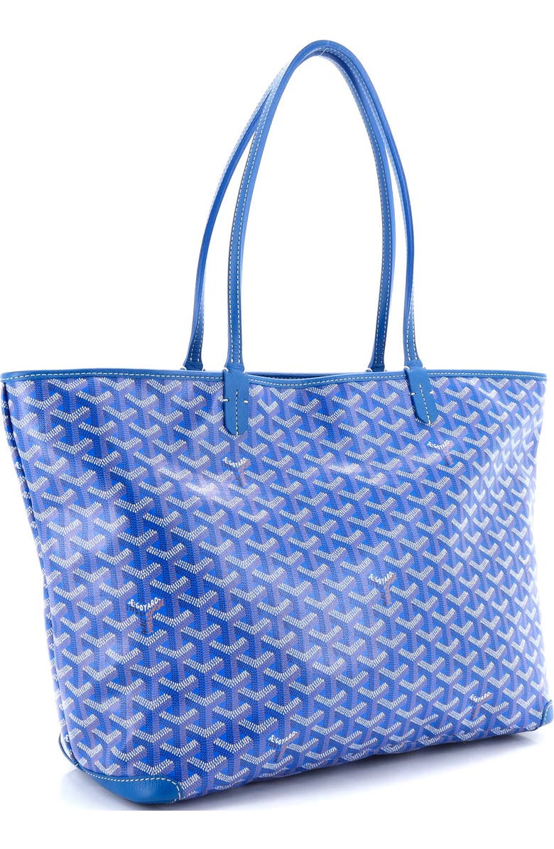 Pre-Owned Goyard Artois Tote Coated Canvas MM, Alternate, color, Blue