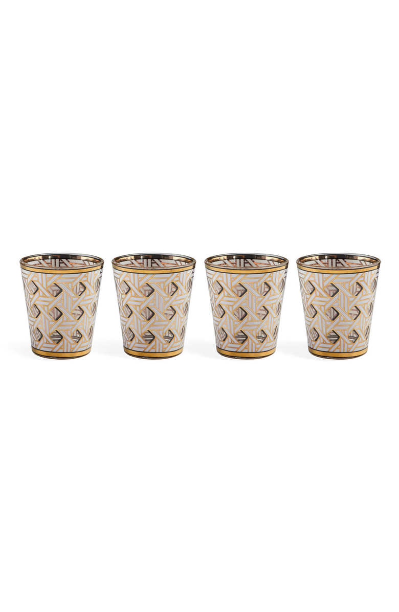Jonathan Adler Basketweave Glassware Set, Main, color, 