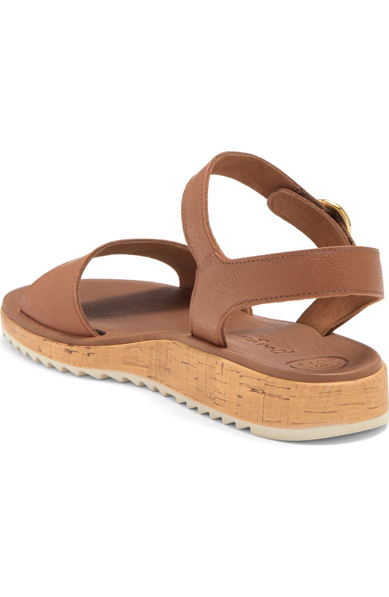 Paul Green Tippi Ankle Strap Platform Wedge Sandal, Alternate, color, Cognac Leather