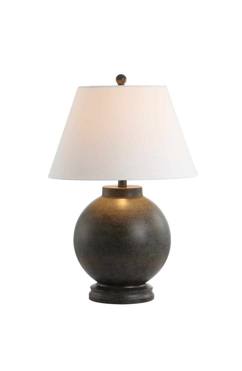 JONATHAN Y Sophie 26" Resin LED Table Lamp, Dark Gray, Main, color, Dark Gray
