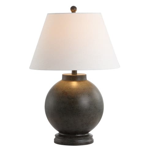 Sophie 26" Resin LED Table Lamp, Dark Gray