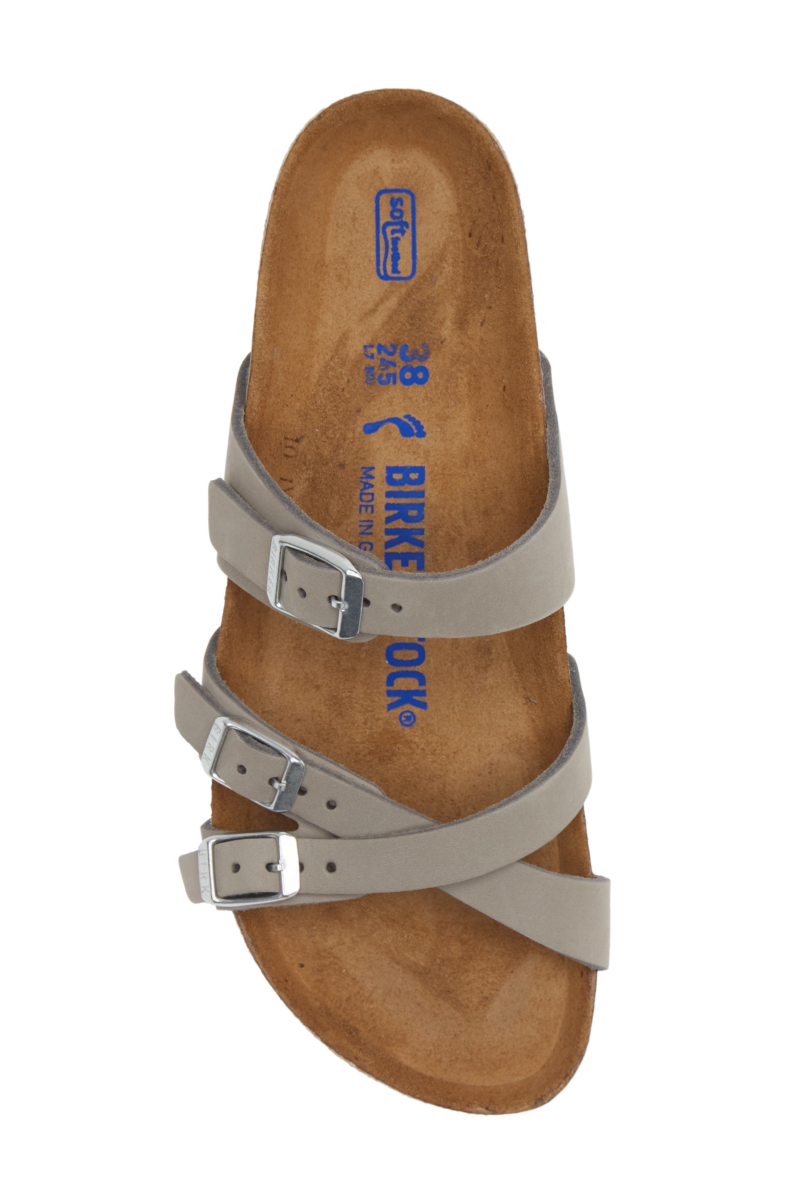 Franca Soft Footbed Slide Sandal, Alternate, color, DOVE GRAY