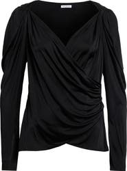 Balmain Draped Jersey Top