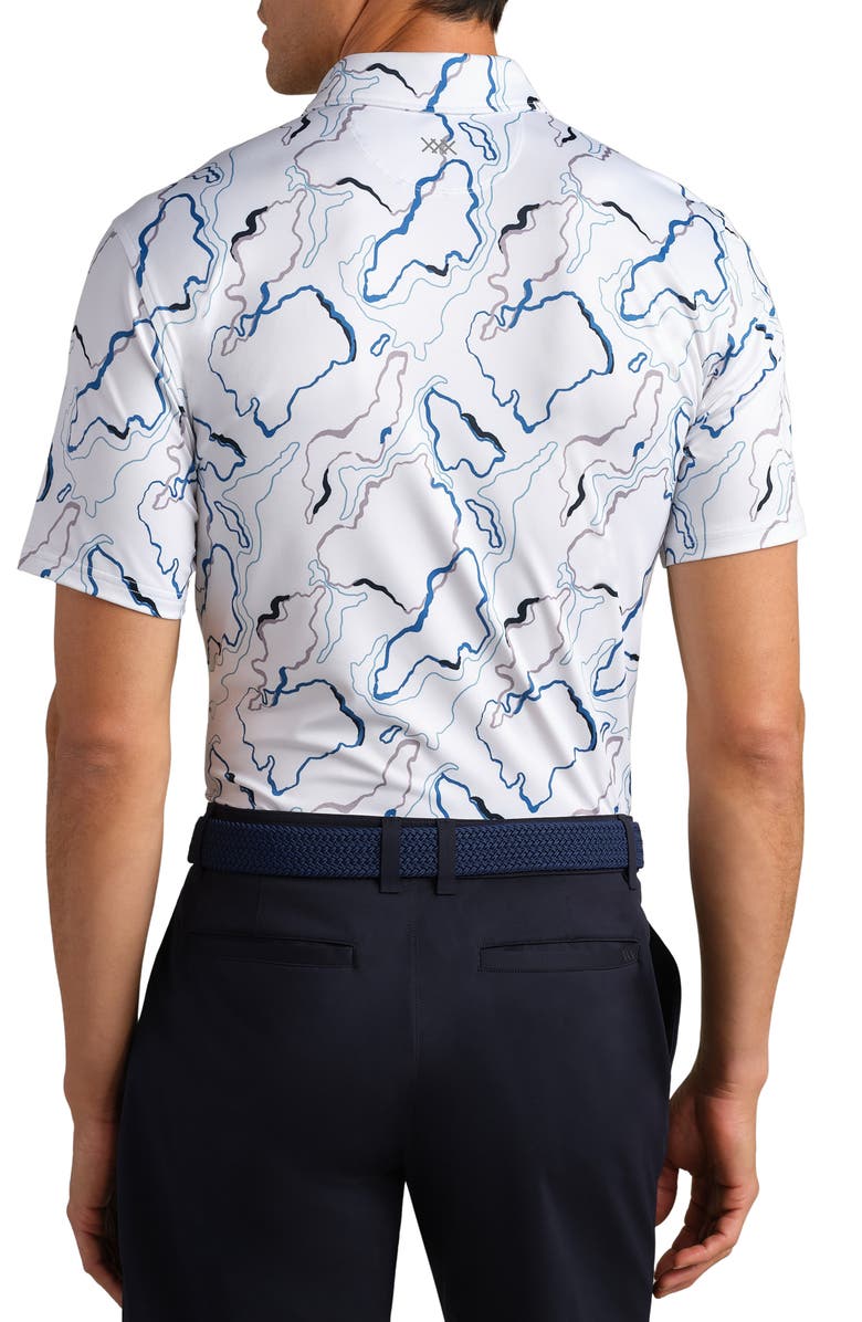 Rhone Drive Time Performance Polo, Alternate, color, White Camo