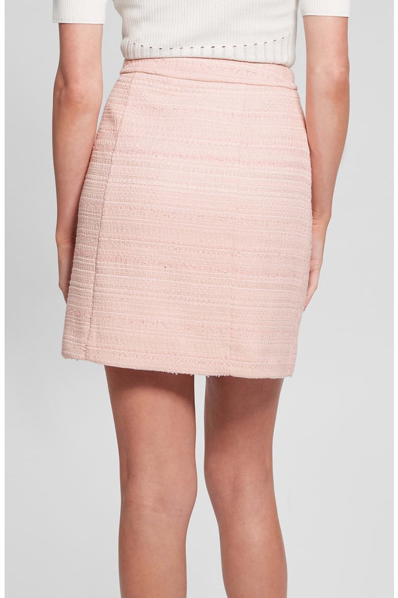 Tosca Tweed Miniskirt, Alternate, color, PINK