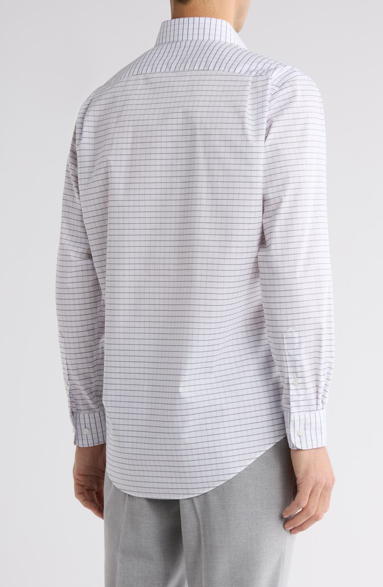 NORDSTROM RACK Lismore Windowpane Dress Shirt, Alternate, color, Purple Lismore Windowpane