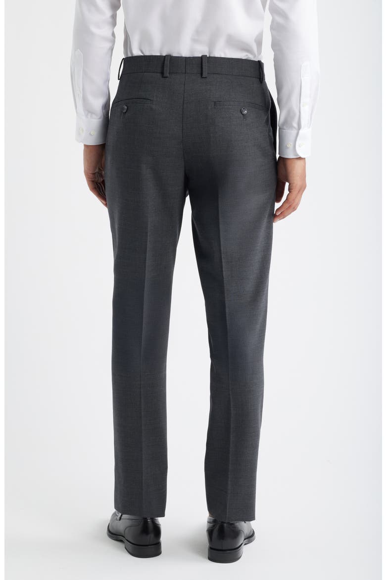 Henrik Trim Fit Solid Stretch Wool Suit Pants, Alternate, color, GREY DARK HEATHER