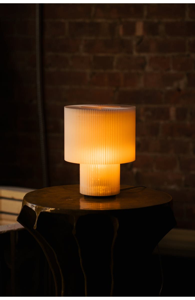 WOOJ DESIGN Drum Lamp, Alternate, color, Natural