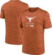 Nike Men's Nike  Cardinal Texas Orange Campus Center Block Velocity Performance T-Shirt