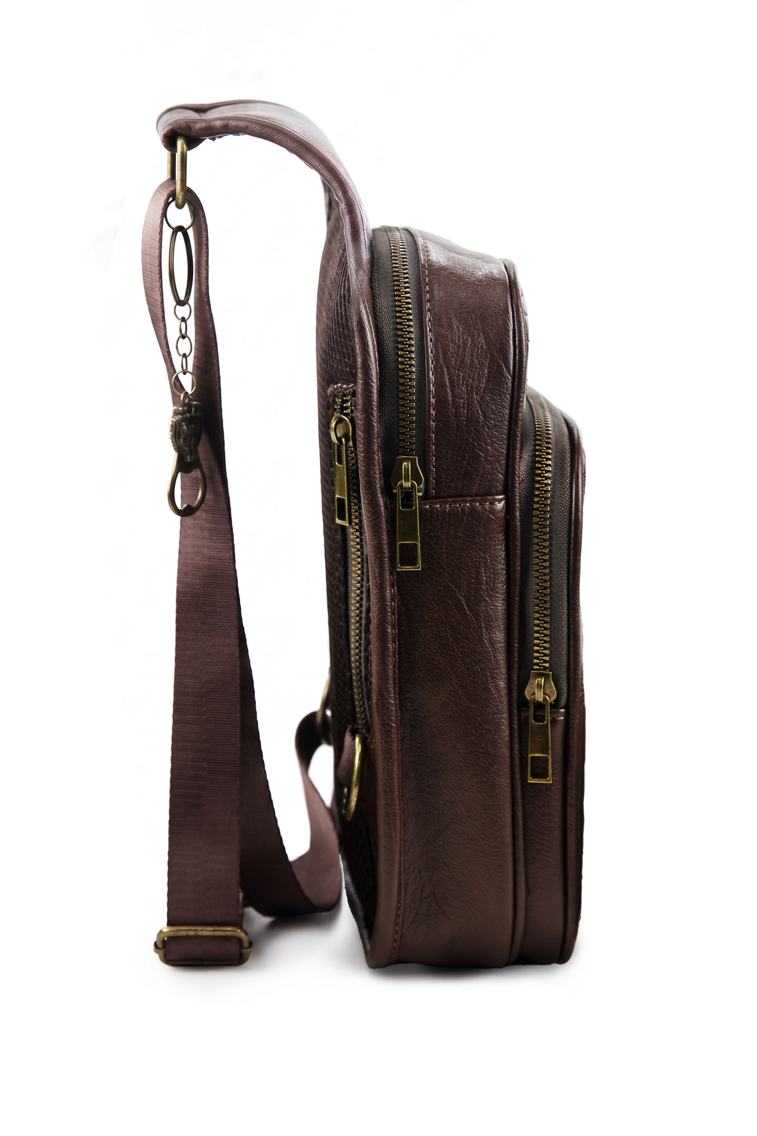 Western Cross Crossbody Sling, Alternate, color, Dark Brown