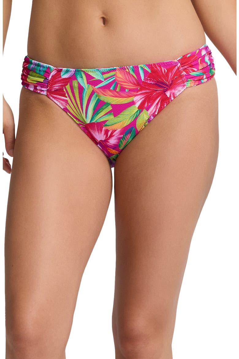 Island Cays Fiesta Reversible Hipster Bikini Bottoms, Alternate, color, WHITE FLORAL