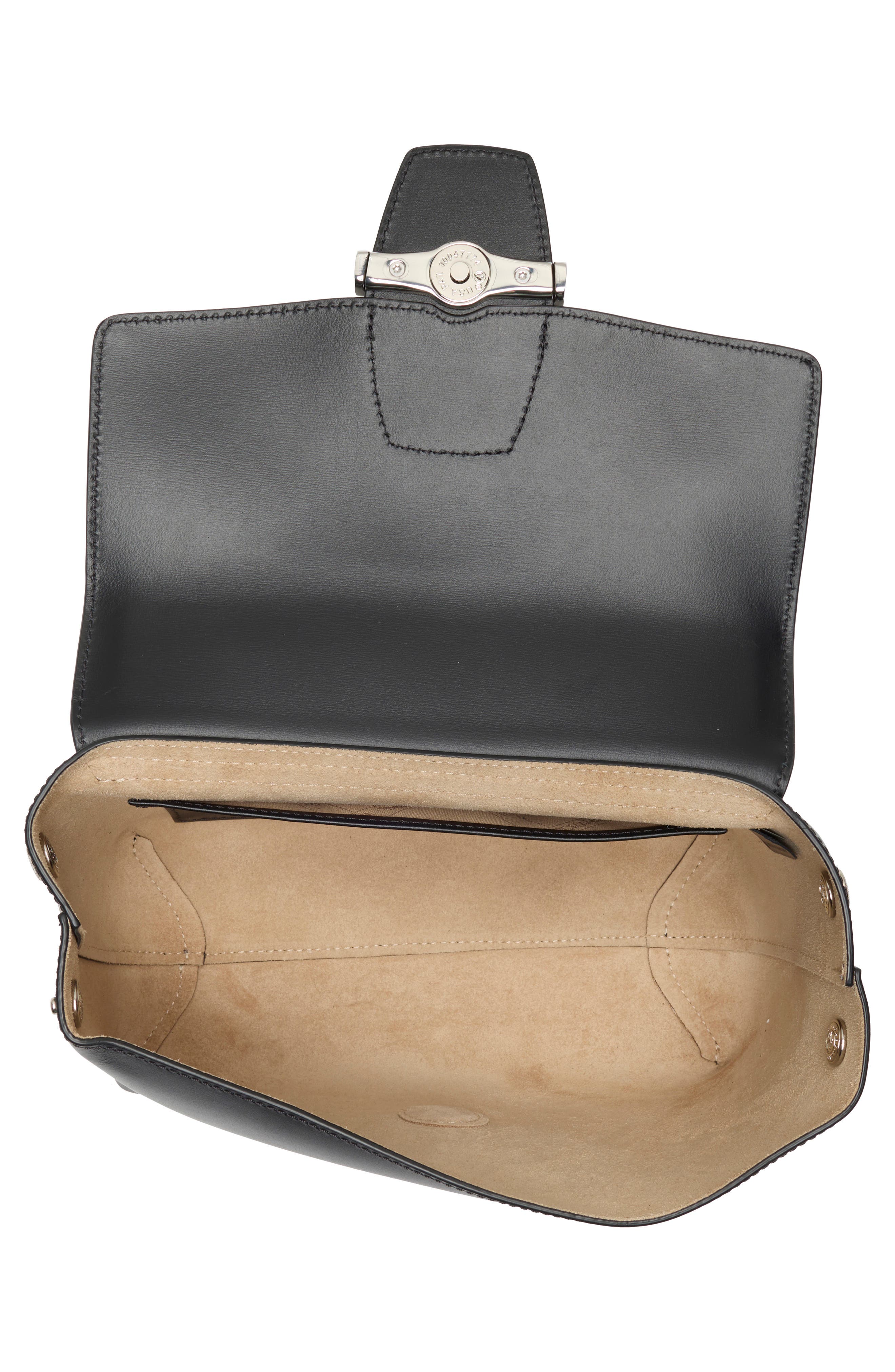 Longchamp Le Roseau Large Crossbody Bag, Alternate, color, Black