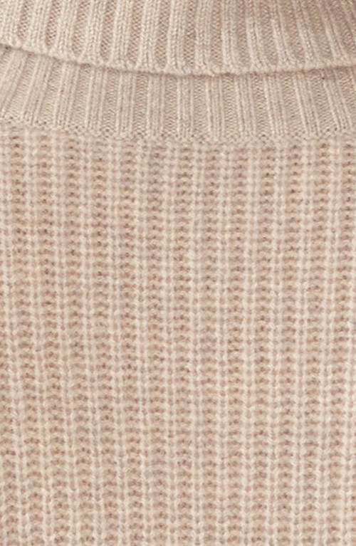 Italic Ellie Chunky Cashmere Turtleneck Sweater In Pebble Grey