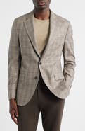 Peter Millar Hartford Classic Fit Windowpane Check Wool & Cashmere Blend Sport Coat