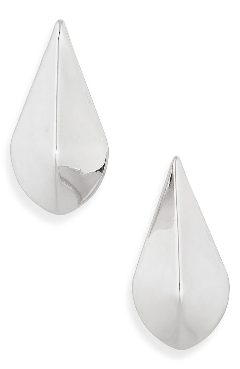 Vince Camuto Teardrop Stud Earrings, Main, color, Silver