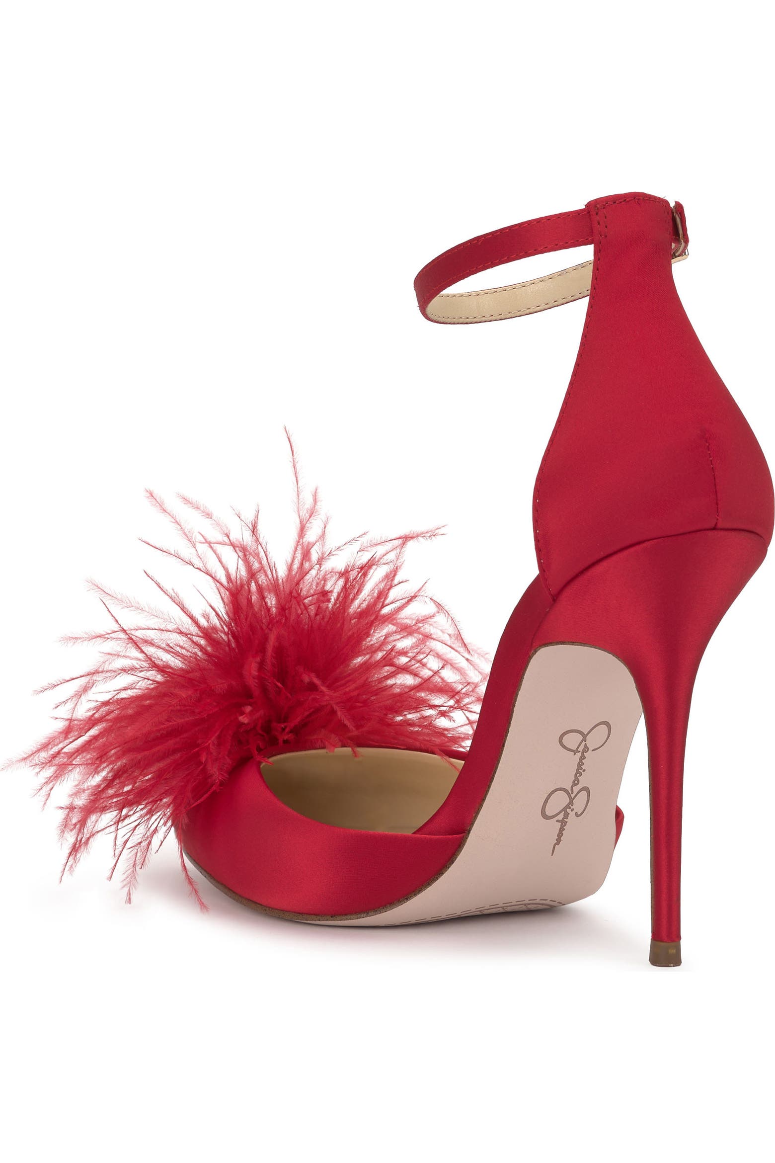Jessica Ragg Jessica Simpson Wolistie Pompom Stiletto Sandal (Women) | Nordstromrack