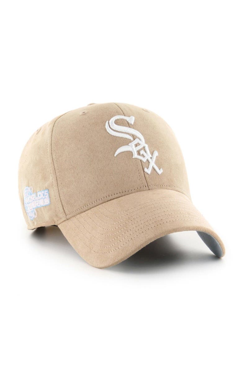 '47 Men's '47 Khaki Chicago White Sox Ultra Suede MVP Adjustable Hat, Alternate, color, 