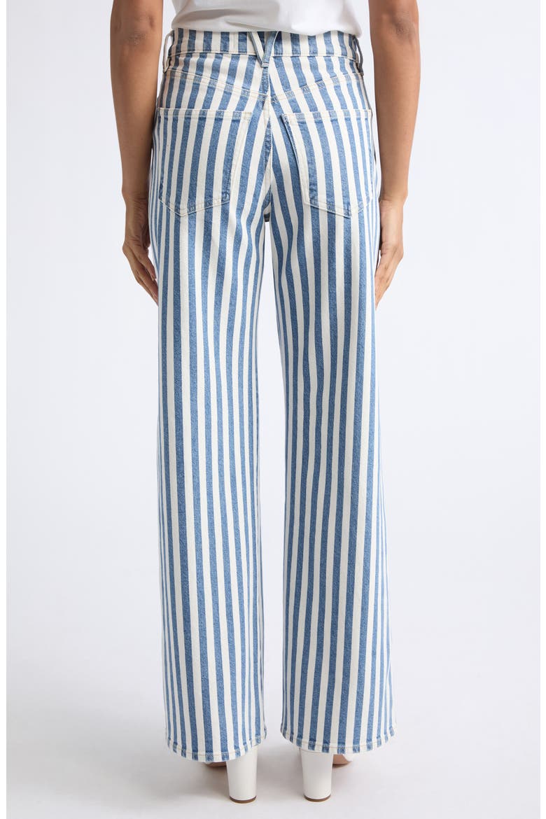 Taylor Stripe Wide Leg Jeans, Alternate, color, SALTWATER STRIPE
