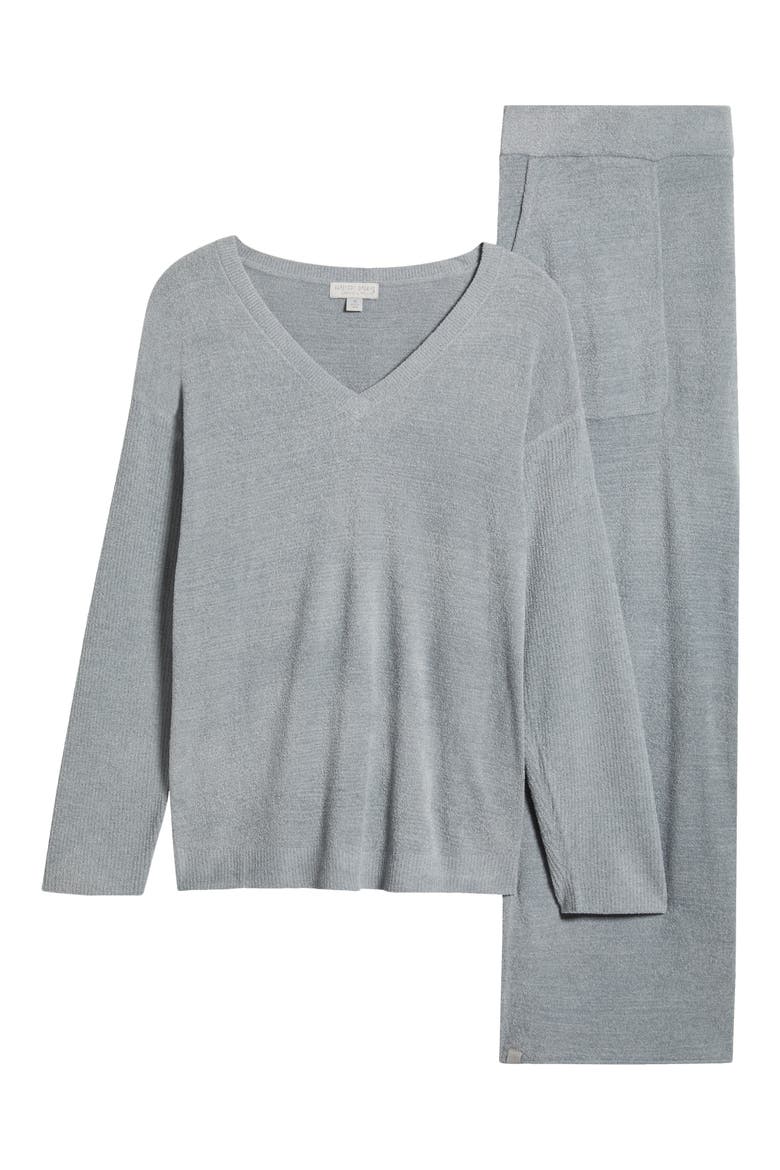 CozyChic® Ultra Lite® Knit Pajamas, Alternate, color, MOONBEAM