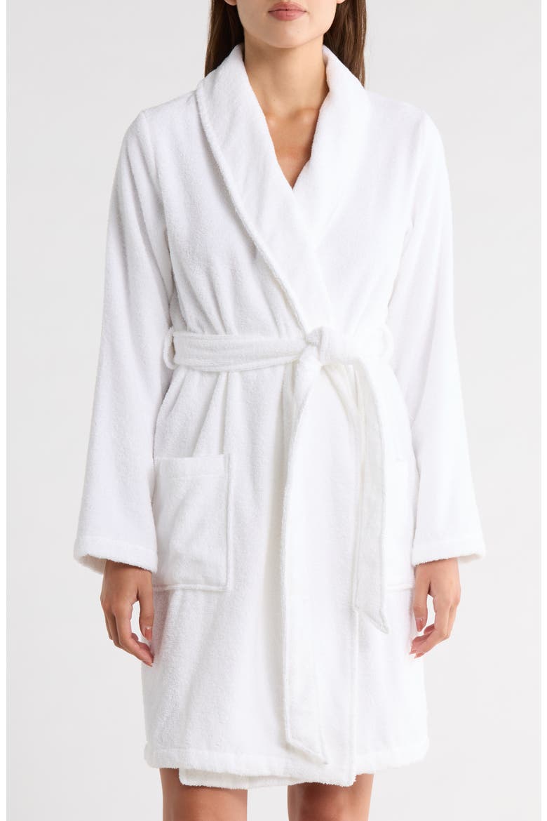 Cotton Terry Robe, Main, color, WHITE