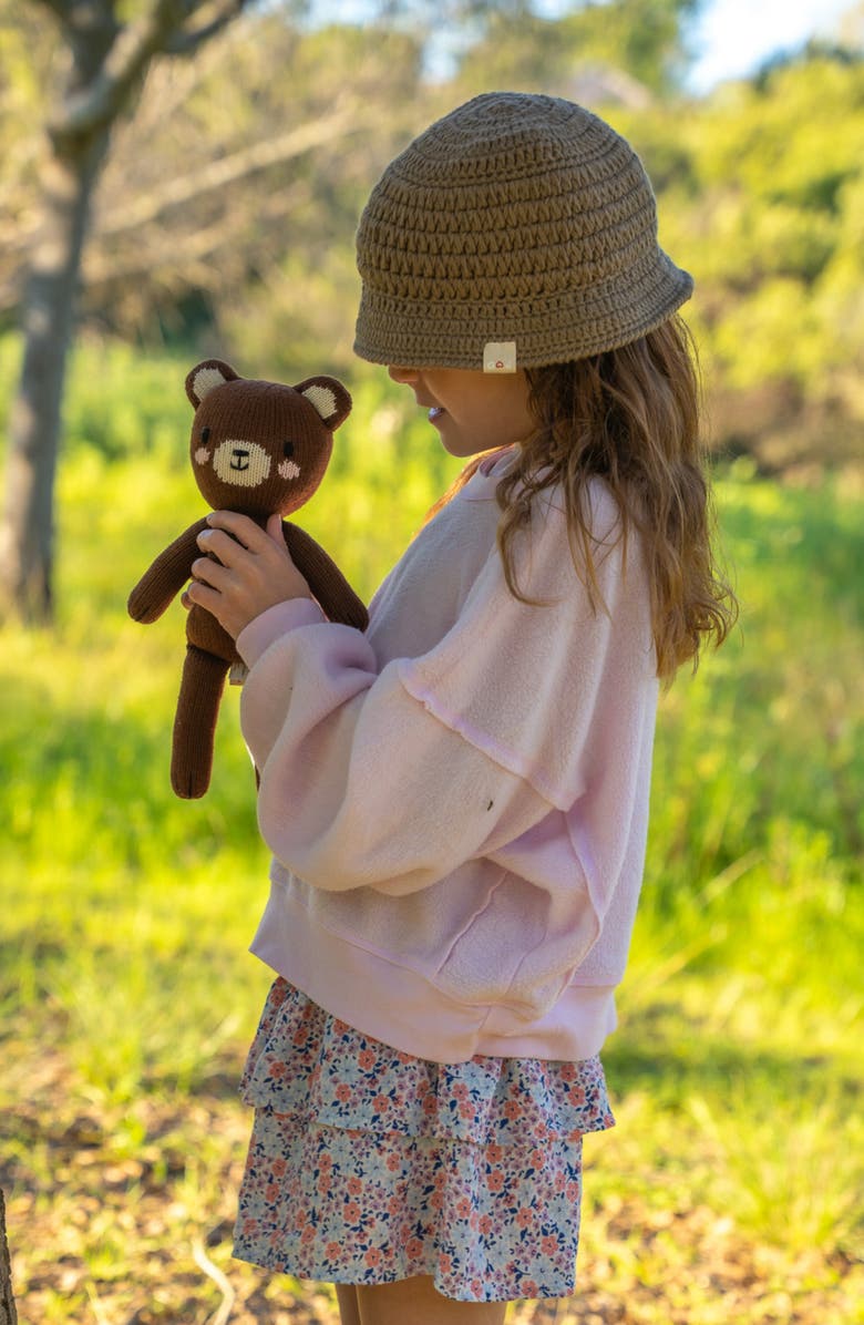 reD & oLive Bear Cotton Stuffed Animal, Alternate, color,