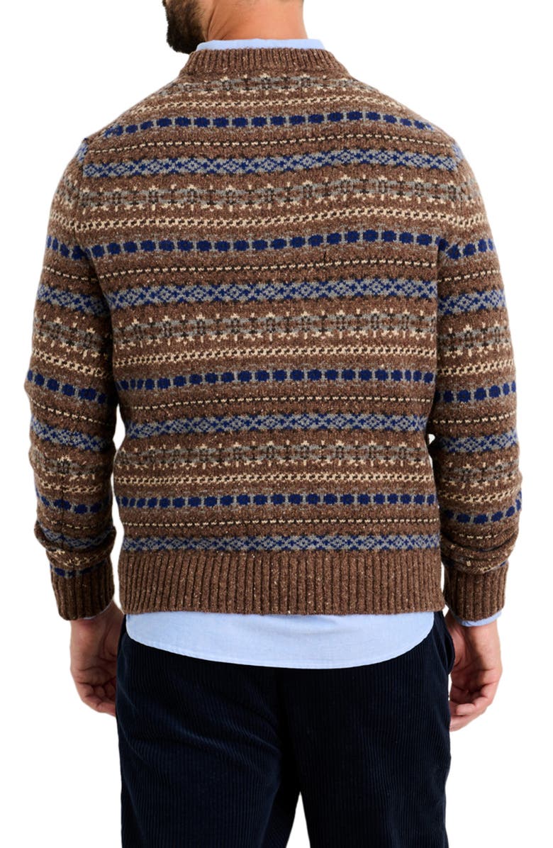 Alex Mill Fair Isle Donegal Crewneck Sweater, Alternate, color, 
