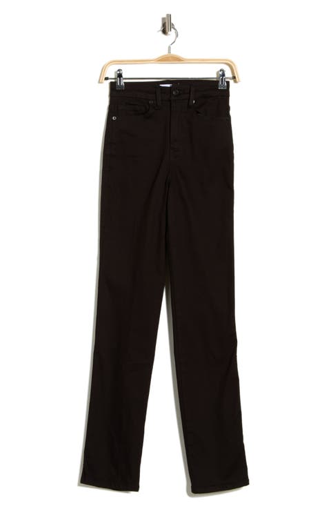 Good Curve Never Fade High Waist Straight Leg Jeans (Black 001)