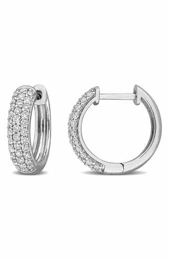 Moissanite Hoop Earrings