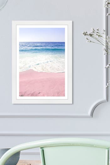 Unicorn Sand Pink Nautical & Coastal Framed Wall Art