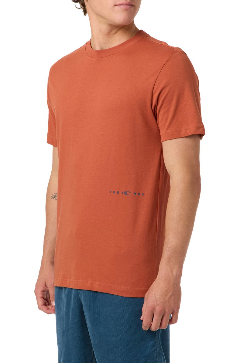O'Neill Classic Fit Offset Graphic T-Shirt, Alternate, color, Chutney