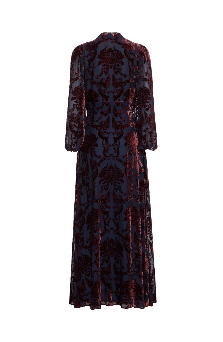 La DoubleJ Long Camerino Dress, Alternate, color, Cherubs Devoré Blue