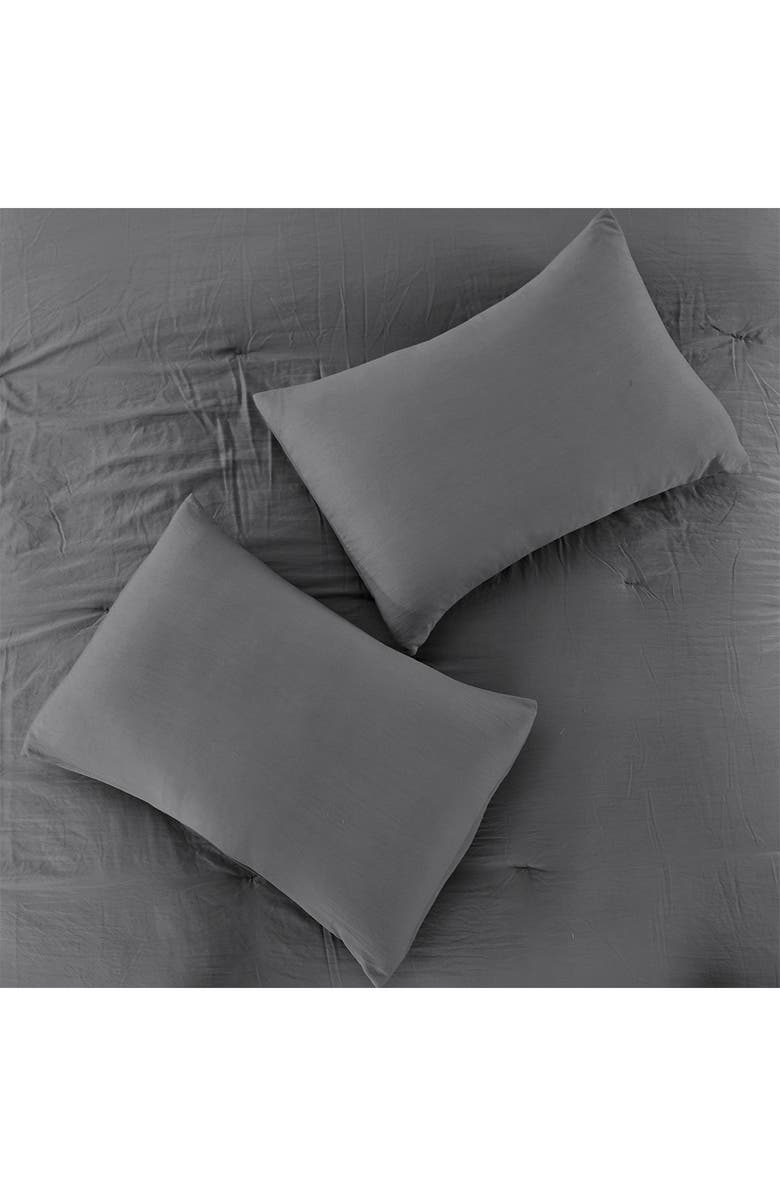 Modern Threads 4-Piece Garment-Washed Comforter Set - Beck Dark Rose - Queen, Alternate, color, 